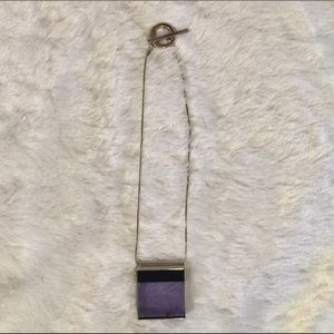 Sportmax Max Mara necklace silver minimalist blue